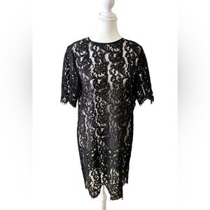 Wilfred Lace Shift Dress – Black – Size M